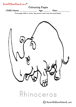 Colouring Rhinoceros