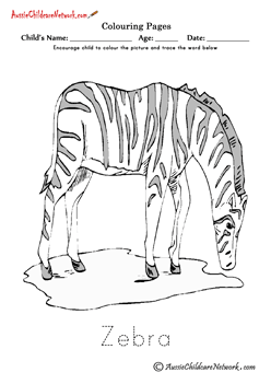 Coloring Zebra