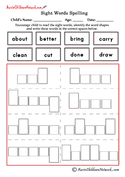 3rd grade vocabulary worksheets