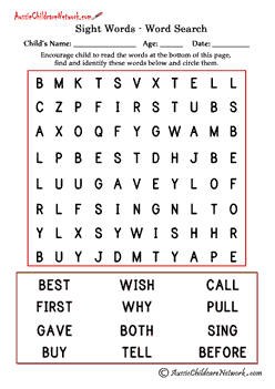 second grade dolch words